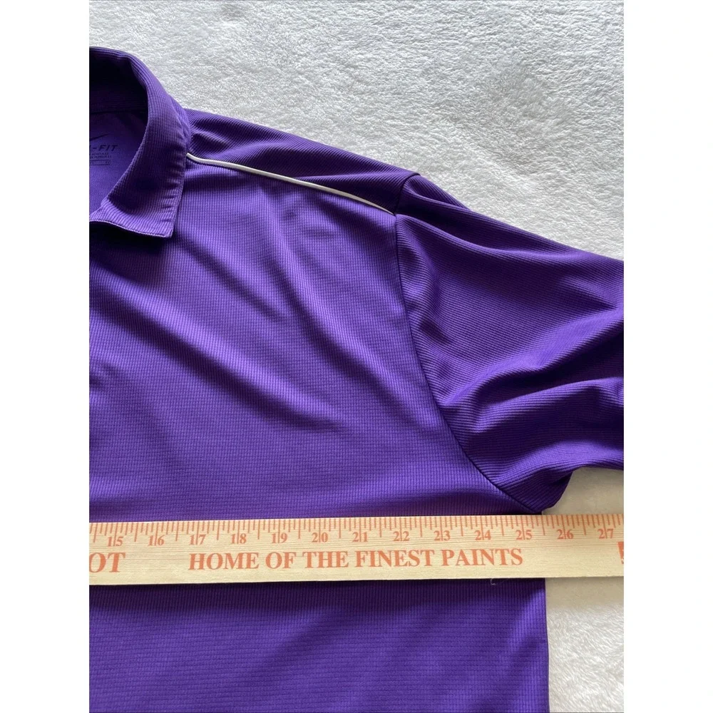 Nike Dri-FIT Purple Performance Polo Shirt Men's XL Athletic Golf Training